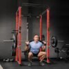 RitFit Power Cage with Optional LAT PullDown/Cable Crossover/Smith Machine System, 1000LB Squat Rack for Home & Garage Gym, with Weight Storage Rack and More Training Attachments, ASTM-Certified - Image 4