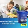 BHJKL Powerful Stainless Steel Cookware Cleaning Paste Household Kitchen Cleaner Washing Pot Bottom Scale Strong Cream Detergent,Oven Cookware Cleaner - Image 5