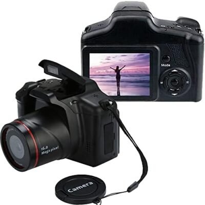 Acuvar Digital Camera, 16 Megapixel Photo Camera Mini Digital SLR Camera, CMOS Sensor 2.4“ TFT LCD Compact Camera, 16X Digital Zoom Video Camera for Children Adults Beginner