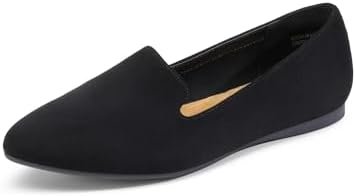 DREAM PAIRS Pointed Toe Flats for Women Dressy Casual, Low Heel Dress Shoes Comfortable, Slip-on Business Work Loafer Shoes for Women
