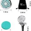 ttstar Car Diffuser Vent Clip - 30mm Aromatherapy Essential Oil Car Diffuser Vent Clips with 36 Refill Pads (3 Lotus Vent Clips, Metal) - Image 2