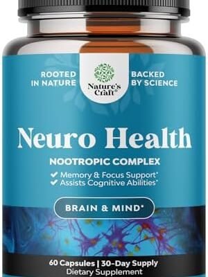 Nootropics Brain Support Supplement - Mental Focus Nootropic Memory Supplement for Brain Health & and Performance Blend, with Energy and Vitamins DMAE Bacopa and Phosphatidylserine Capsule
