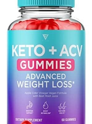Keto ACV Gummies Advanced Weight Works Fast Loss - ACV Keto Gummy Belly Fat Diet Apple Cider Vinegar 1000MG Vitamin Supplement Rapid Formula Keto+ Detox Cleanse Metabolism Men Women (60 Gummies)