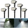 AUDERWIN Solar Spot Lights Outdoor IP65 Waterproof 63 LED 3 Lighting Modes Solar Lights Outdoor for Yard, Garden, Pathway, Lawn, Landscape Solar Lights for Outside-6 Pack - Image 9
