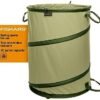 Fiskars Kangaroo Collapsible Garden Bag - 30 Gallon Lawn and Leaf Bag - Container for Lawn Care and Gardening - Green