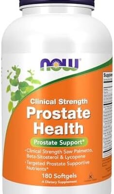 NOW Supplements, Prostate Health, Clinical Strength Saw Palmetto, Beta-Sitosterol & Lycopene, 180 Softgels