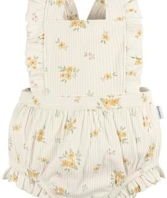 Gerber Baby Girls Sleeveless Ruffle Romper