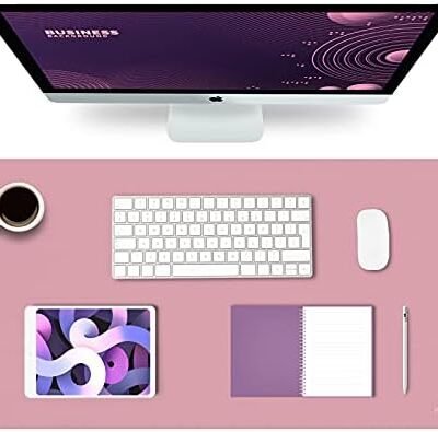K KNODEL Large Desk Mat, Office Desk Pad, Computer Desk Mat, Laptop Mat for Desk, Desk Protecor Mat, Desktop Mat, Desk Writing Pad, Desk Blotter Pad, Desk Cover Mat (31.5"x15.7", Purple)