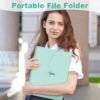 Sooez 7 Pocket Expanding File Folder, Premium Accordion File Organizer, Letter Size Folders for Documents, Sleek Filing Folders with Bungee Closure, Portable Folders for School Office Supplies, Pink - Image 7