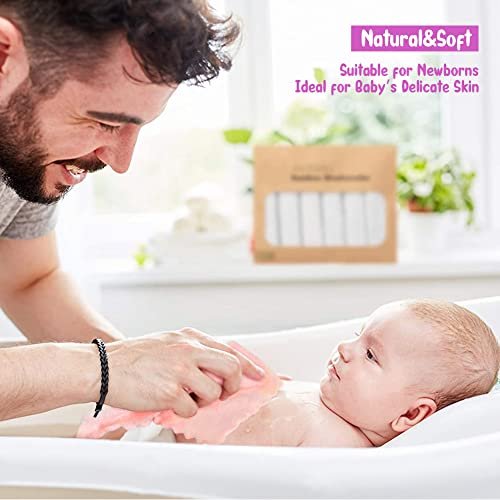 Orighty Baby Washcloths 24-Pack(7''x9''), Microfiber Coral Fleece Baby Towels, Super Soft and Absorbent Wash Cloths for Newborns, Infants and Toddlers, Gentle on Delicate Skin for Face Hands and Body - Image 4