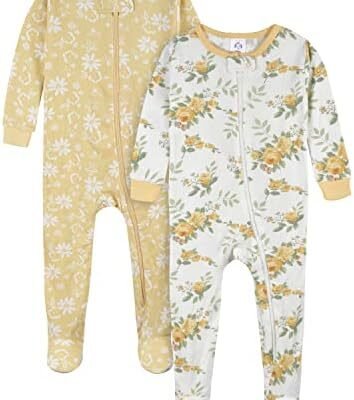 Gerber Baby-Girls 2-Pack Footed Pajamas