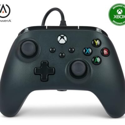 PowerA Wired Controller For Xbox Series X|S - Black, Gamepad, Video Game Controller Works with Xbox One
