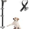 Luckyiren Upgraded Puppy Bells Dog Doorbells for Door Knob/Potty Training/Go Outside-Dog Bells for Puppies Dogs Doggy Doggie Pooch Pet Cat for Dog Lovers-Premium Quality-3 Snaps for Length Adjustment
