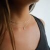 Annika Bella Sterling Silver Star Necklace for Women, Length 15-17 Inches, Tiny Cubic Zirconia North-Star Charm Pendant Necklace, Waterproof, Celestial Jewelry Gift for Her (Necklace Set of 2) - Image 2
