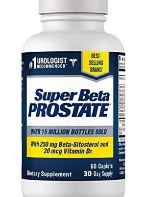 New Vitality Super Beta Prostate Support Supplement for Men's Health - Reduce Bathroom Trips, Promote Sleep, Better Bladder Emptying & Healthy Prostate, Beta Sitosterol (60ct, 1 Bottle)