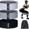 Honmein Resistance Bands for Working Out, 3 Levels Exercise Bands Workout Bands Set for Women Men, Hip Legs Booty Bands for Home Fitness, Gym, Yoga, Pilates