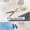 AMOAMI-Dish Drying Mats for Kitchen Counter-Silicone Dish Drying Mat-Kitchen Dish Drying Pad Heat Resistant Mat-Kitchen Gadgets Kitchen Accessories Kitchen Small Appliances (16" x 18, BEIGE) - Image 3