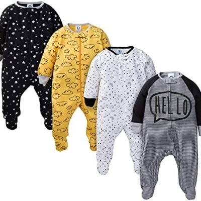 Gerber Baby Boys 4 Pack Sleep 'N Play Footie