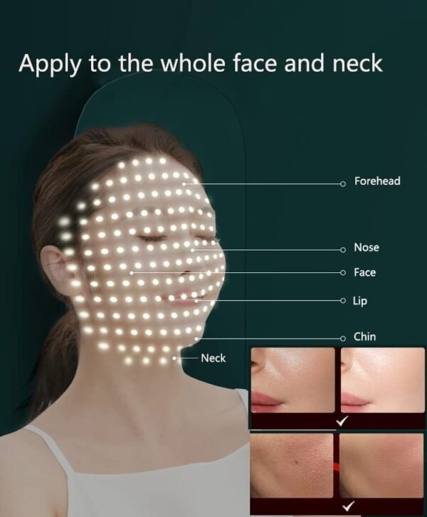 Led Colorful Beauty Face Neck Therapy Household Facial Cosmetic Instrument 7 Color Lights Photon Skin Rejuvenation Machine - Image 3