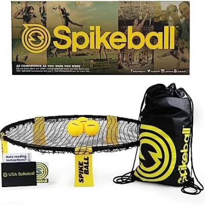 Spikeball 3 Ball Original Roundnet Game Set - Includes 3 Balls, net and Bag