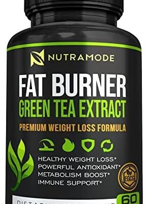 Premium Green Tea Extract Fat Burner Supplement with EGCG-Natural Appetite Suppressant-Healthy Weight Loss Diet Pills That Work Fast for Women and Men-Detox Metabolism Booster to Burn Belly Fat Fast