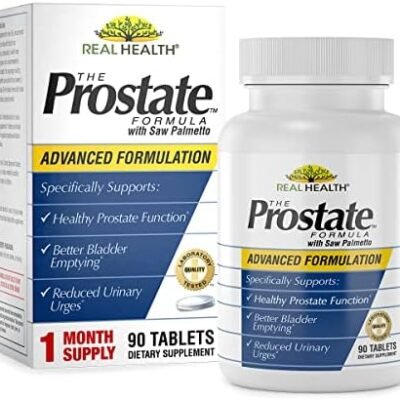 Real Health The Prostate Formula - Prostate Supplements for Men, Prostate Health, Prostate Relief, Saw Palmetto for Men, Prostate Vitamins - 90 Count