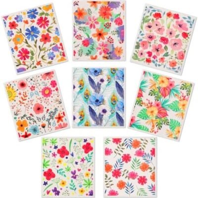 Swedish Dishcloths for Kitchen Dishes, 8 Pack Reusable Cleaning Cloths Replace Paper Towels Swedish Towels Cleaning Rags Eco Friendly Biodegradable for Home Office Wipes