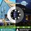 Cvosua Solar Outdoor Lights 12Packs, Solar Lights for Outside, Waterproof, Solar Garden Lights Landscape Lighting, In Ground Lights for Patio Pathway Lawn Yard Deck Driveway Walkway - Image 3