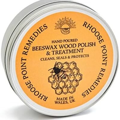 Beeswax Furniture Polish & Conditioner for Wood Enhances the Natural Beauty of Oak Pine Beech & More Seals & Protects for a Perfect Finish Bees Wax Polish (Natural, 7.0 Fl Oz)