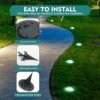 Cvosua Solar Outdoor Lights 12Packs, Solar Lights for Outside, Waterproof, Solar Garden Lights Landscape Lighting, In Ground Lights for Patio Pathway Lawn Yard Deck Driveway Walkway - Image 5