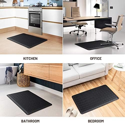 HappyTrends Floor Mat Cushioned Anti-Fatigue ,17.3"x28",Thick Waterproof Non-Slip Mats and Rugs Heavy Duty Ergonomic Comfort Rug for Kitchen,Floor,Office,Sink,Laundry,Black - Image 7