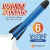 Toy Rocket Launcher for kids – Shoots Up to 100 Feet – 6 Colorful Foam Rockets and Sturdy Launcher Stand, Stomp Launch Pad - Fun Outdoor Toy for Kids - Gift Toys for Boys and Girls Age 3+ Years Old - Image 3