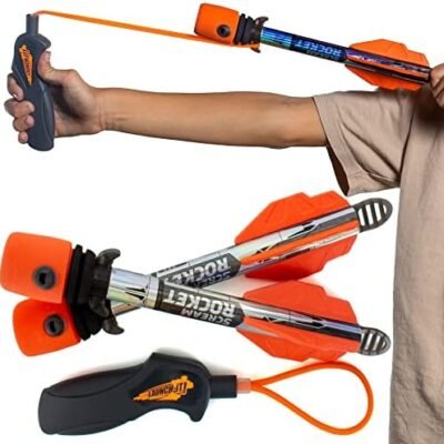 Toy Rocket Launcher for Kids: Outdoor Toys Slingshot Rockets Launchers - Easter Gifts for Boys & Girls All Ages 8 & Up - Easter Basket Stuffers & Boy Gifts for 8 9 10 11 12 Year Old Boys Gift Ideas