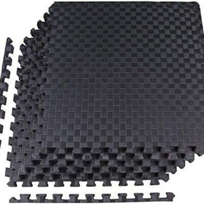 Signature Fitness Puzzle Exercise Mat with EVA Foam Interlocking Tiles for MMA, Exercise, Gymnastics and Home Gym Protective Flooring, Multiple Colors and Sizes