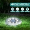 Cvosua Solar Outdoor Lights 12Packs, Solar Lights for Outside, Waterproof, Solar Garden Lights Landscape Lighting, In Ground Lights for Patio Pathway Lawn Yard Deck Driveway Walkway - Image 2