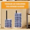 ZUJJAFY Bamboo Tumbler Lid Organizer - Vertical Storage for Up to 10 Cup Lids, Clutter-Free Kitchen Cabinets and Countertops Organization - Image 3