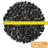 River Rock Stepping Stones Outdoor for Garden Walkway, 12 inch Diameter 3 Pcs Round Shape Paver Step Stones Polished Pebble River Stone Mat for Yard Lawn Patio Pathway Walk Way - Black - Image 2
