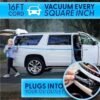 ThisWorx Car Vacuum Cleaner - Car Accessories - Small 12V High Power Handheld Portable Car Vacuum w/Attachments, 16 Ft Cord & Bag - Detailing Kit Essentials for Travel, RV Camper - Image 4