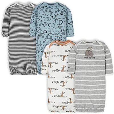 Gerber Baby Boy and Girls 4-Pack Sleeper Gown