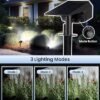 AUDERWIN Solar Spot Lights Outdoor IP65 Waterproof 63 LED 3 Lighting Modes Solar Lights Outdoor for Yard, Garden, Pathway, Lawn, Landscape Solar Lights for Outside-6 Pack - Image 6
