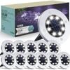Cvosua Solar Outdoor Lights 12Packs, Solar Lights for Outside, Waterproof, Solar Garden Lights Landscape Lighting, In Ground Lights for Patio Pathway Lawn Yard Deck Driveway Walkway