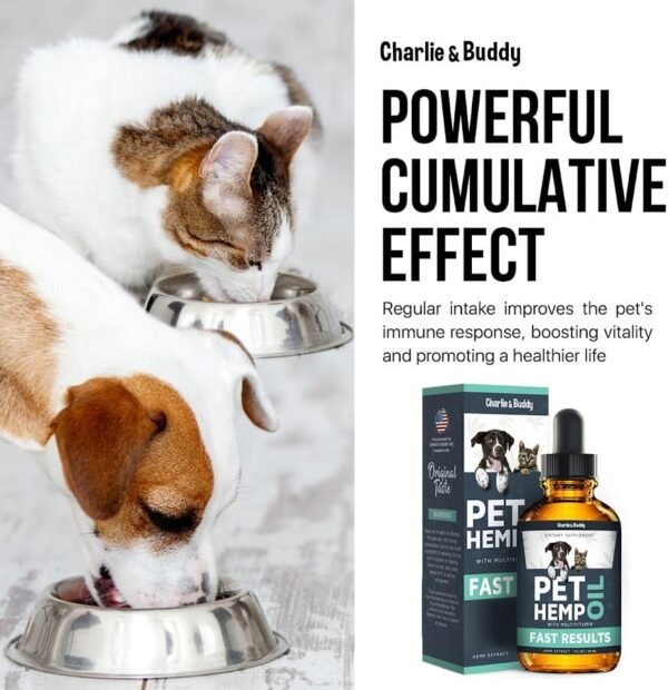 Charlie & Buddy Hеmp Оil for Dogs Cats - Helps Pets with Аnxiеty, Pаin, Strеss, Slееp, Аrthritis, Sеizures Rеlief - Нiр Jоint Hеalth - Cаlming Trеats - Image 7