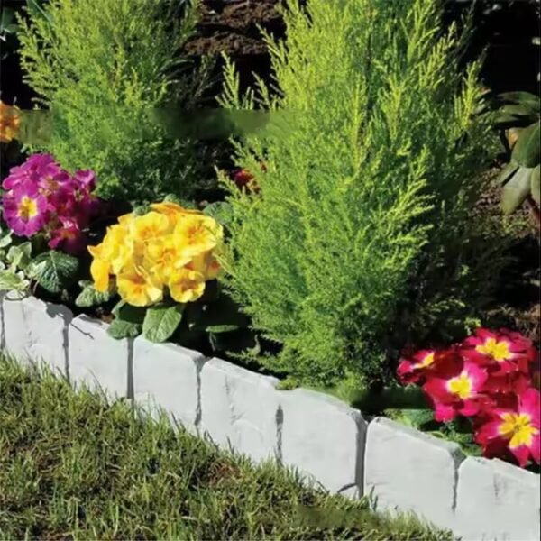 La Farah Landscape Edging Border, 20pcs 16FT Garden Lawn Edging Border No Dig 9 Inch Tall for Flower Bed and Grass - Image 5