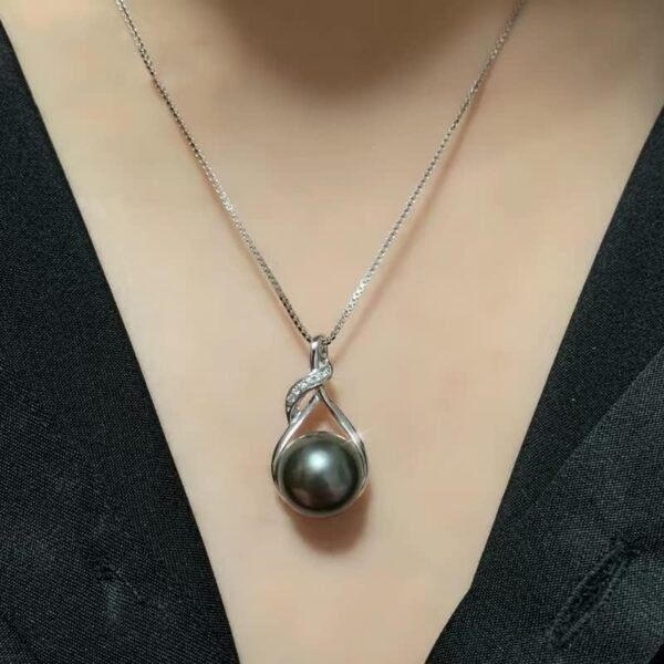 NONNYL Gifts for Women Wife-Tahitian-Black-Pearl-Necklace-Gift for Wife Wedding Birthday Anniversary Jewelry-Mom Girlfriend Her Mothers Day Gifts for Mom Women Valentines Day Christmas Day Gifts - Image 3