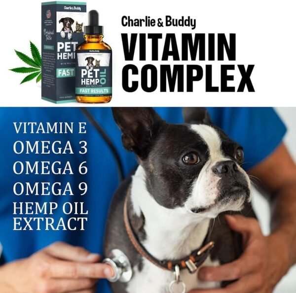 Charlie & Buddy Hеmp Оil for Dogs Cats - Helps Pets with Аnxiеty, Pаin, Strеss, Slееp, Аrthritis, Sеizures Rеlief - Нiр Jоint Hеalth - Cаlming Trеats - Image 5