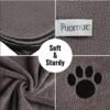 Puomue Microfiber Dog Towels for Drying Dogs, Super Absorbent and Soft Pet Grooming Towel, 40 Inch X 23.6 Inch, Perfect Dog Shower & Bath Supplies for Large, Medium or Small Dogs, Grey - Image 2