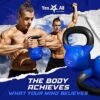 Yes4All Kettlebell Vinyl Coated Cast Iron – Great for Dumbbell Weights Exercises, Full Body Workout Equipment Push up, Grip Strength and Strength Training, PVC - Image 6