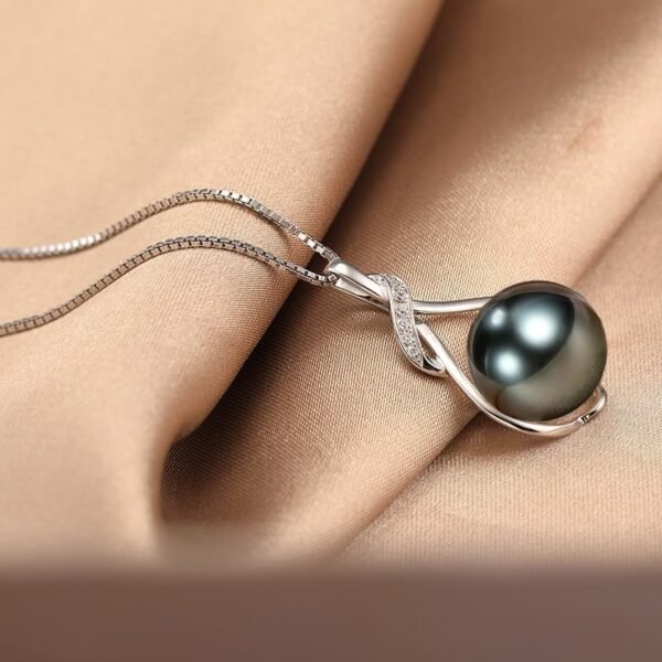 NONNYL Gifts for Women Wife-Tahitian-Black-Pearl-Necklace-Gift for Wife Wedding Birthday Anniversary Jewelry-Mom Girlfriend Her Mothers Day Gifts for Mom Women Valentines Day Christmas Day Gifts - Image 8