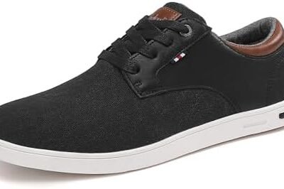 Mens Fashion Sneakers Oxfords Casual Shoes Soft Comfortable Lace-Up Dress Sneakers