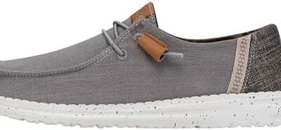 Hey Dude Women's Wendy Washed Canvas | Women’s Shoes | Women’s Lace Up Loafers | Comfortable & Light-Weight